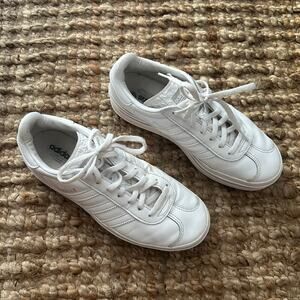 Adidas Gazelle Bold Platform White Leather Women’s 7 EU 38 2/3 -EUC